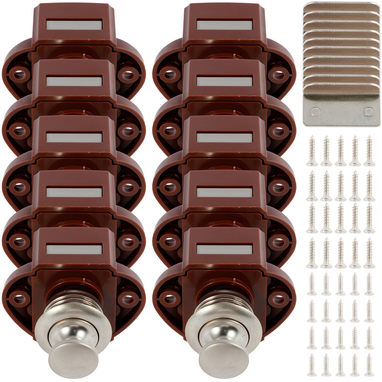 10 шт. замки для ящиков шкафов, кнопочные замки для кемперов, автомобильные замки для мебели, дверные замки без ключа, защелка для безопасности дома