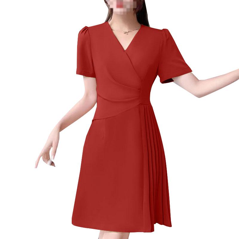 ZANZEA Женское повседневное платье А-силуэта с V-образным вырезом и короткими рукавами 4XL красный
ZANZEA Женское повседневное платье А-силуэта с V-образным вырезом и короткими рукавами 4XL красный