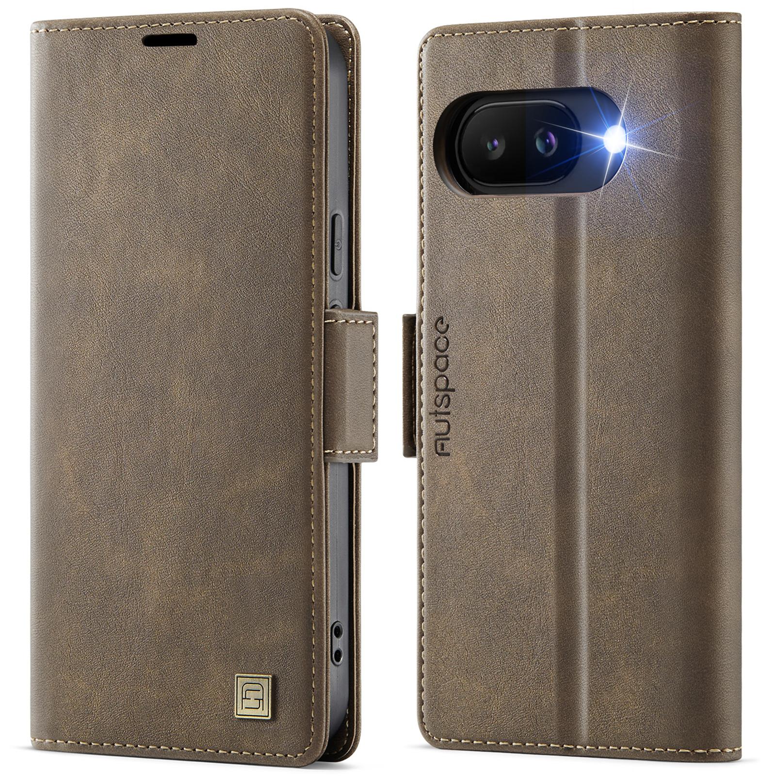 For Google Pixel 9a Case AUTSPACE A11 RFID Blocking Retro Leather Cell Phone Wallet Cover Brown
For Google Pixel 9a Case AUTSPACE A11 RFID Blocking Retro Leather Cell Phone Wallet Cover Brown