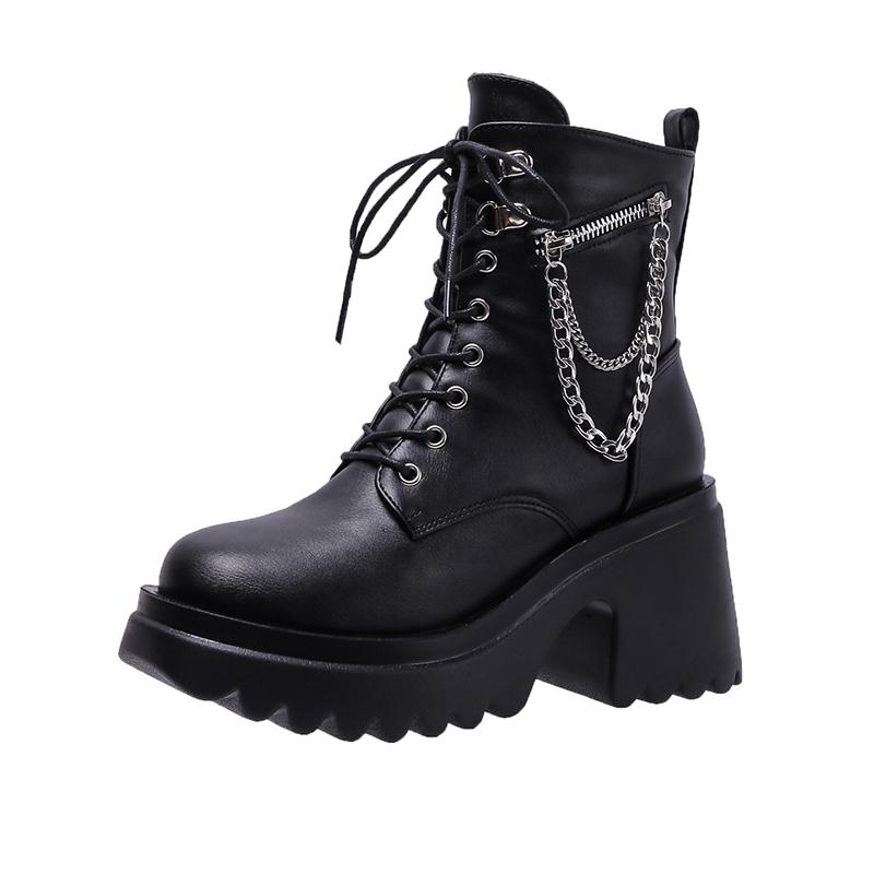 2024 Locomotive Black Boots Women Heel Sexy Chain Chunky Heel Platform Women s Boots Punk Style Female Ankle Boots Zipper Shoes
2024 Locomotive Black Boots Women Heel Sexy Chain Chunky Heel Platform Women s Boots Punk Style Female Ankle Boots Zipper Shoes