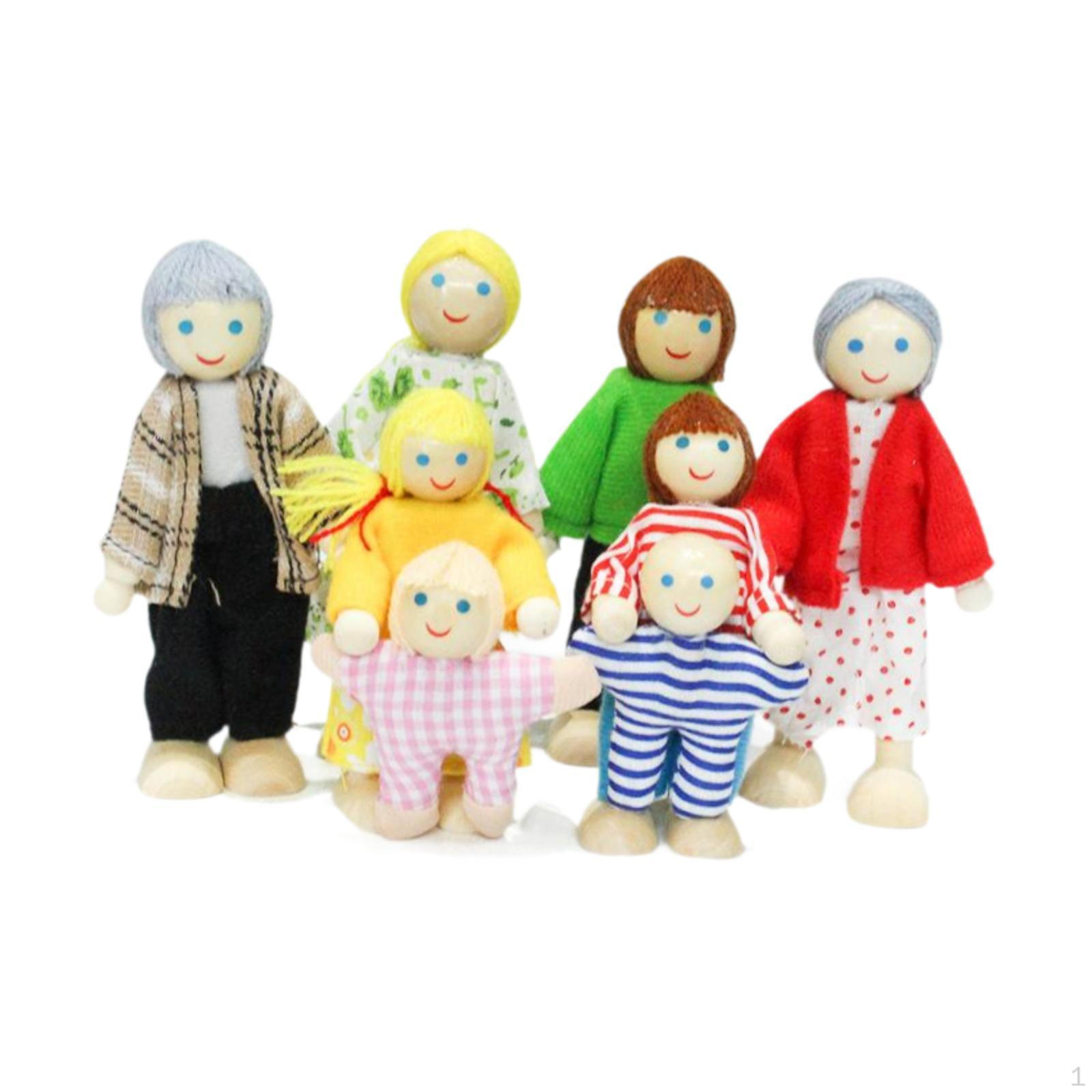 Wooden Dollhouse Family Set Playset Toys Wood Lovely Happy Role Play Kids Birthday Gift Mini
Wooden Dollhouse Family Set Playset Toys Wood Lovely Happy Role Play Kids Birthday Gift Mini