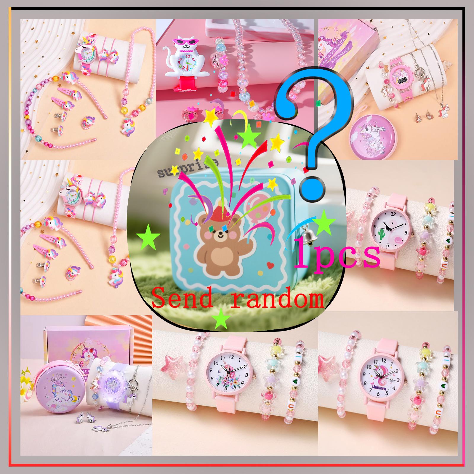 Surprise blind box; new simple jelly color student fashion round silicone strap quartz watch strap jewelry set; random style. разноцветный
Surprise blind box; new simple jelly color student fashion round silicone strap quartz watch strap jewelry set; random style. разноцветный