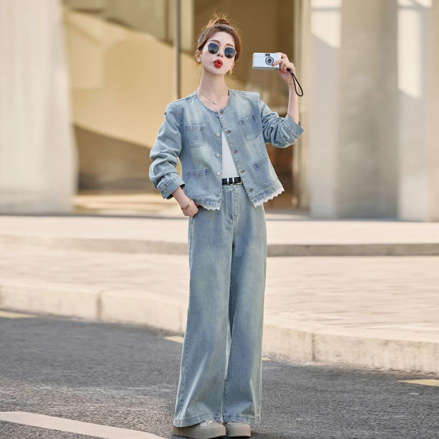 Костюм джинсовый Xiaoxiangfan женский весенняя одежда с полным комплектом модного темпераментного дизайна брюки клеш комплект из двух предметов XXL
Костюм джинсовый Xiaoxiangfan женский весенняя одежда с полным комплектом модного темпераментного дизайна брюки клеш комплект из двух предметов XXL