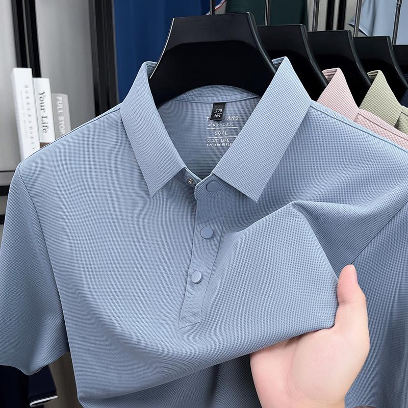Men s 2026 Summer Ice Silk Waffle Knit Polo Shirt - Short Sleeve Casual Lapel Design 4XL
Men s 2026 Summer Ice Silk Waffle Knit Polo Shirt - Short Sleeve Casual Lapel Design 4XL
