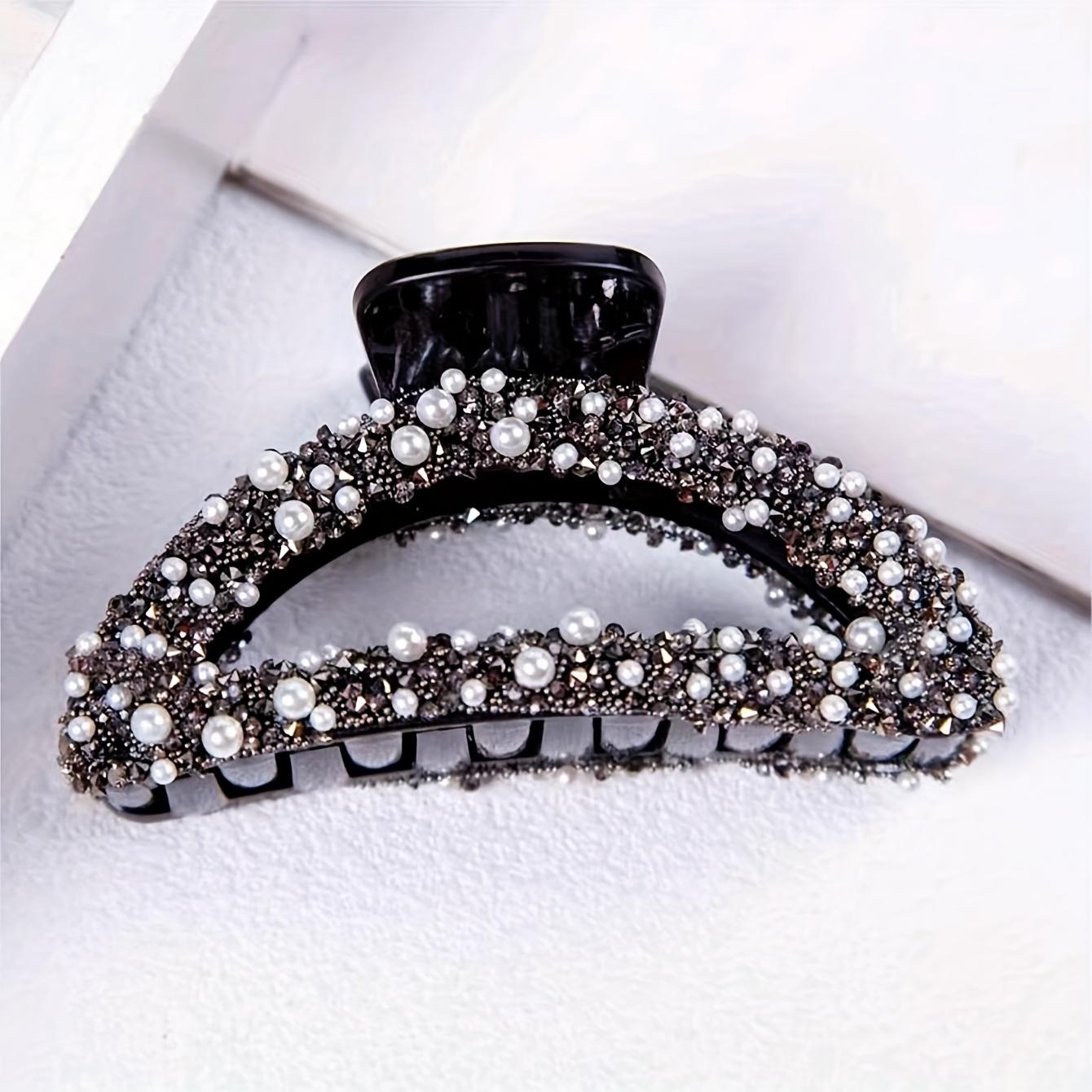 Elegant Women s Crescent Moon Hair Claw Clip Multi Color with Sparkling Rhinestones &, Fashionable Acrylic Accessory for Daily Wear, Stylish Hair Sty чорний
Elegant Women s Crescent Moon Hair Claw Clip Multi Color with Sparkling Rhinestones &, Fashionable Acrylic Accessory for Daily Wear, Stylish Hair Sty чорний