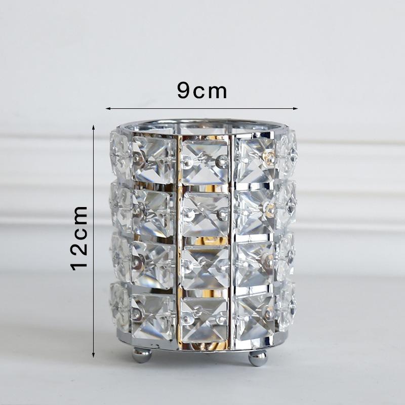 European Style Light Luxury Crystal Makeup Brush Holder Exquisite Pen Holder Desktop Storage Home Storage & Organization срібний
European Style Light Luxury Crystal Makeup Brush Holder Exquisite Pen Holder Desktop Storage Home Storage & Organization срібний