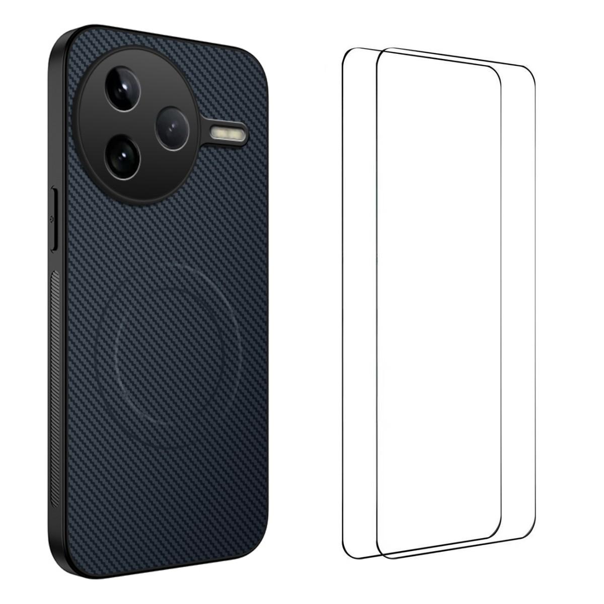 For Xiaomi Poco F7 Pro 5G/Xiaomi Redmi K80 5G Magnetic Case WANLONFENG TQ1 Series Carbon Fiber Texture PC TPU Phone Cover with 2Pcs Screen Films
For Xiaomi Poco F7 Pro 5G/Xiaomi Redmi K80 5G Magnetic Case WANLONFENG TQ1 Series Carbon Fiber Texture PC TPU Phone Cover with 2Pcs Screen Films