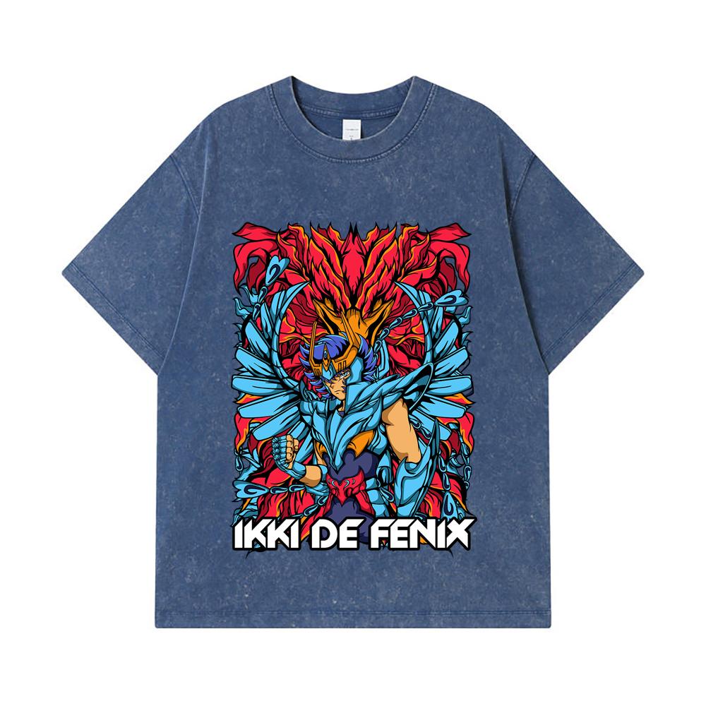 275 GSM Washed T-shirts 100% Cotton Saint Seiya V13 Fenix Print Unisex Heavy Cotton T Shirt 2XL королівський синій колір
275 GSM Washed T-shirts 100% Cotton Saint Seiya V13 Fenix Print Unisex Heavy Cotton T Shirt 2XL королівський синій колір