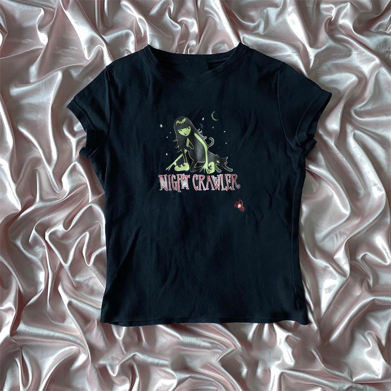 Harajuku Aesthetic Y2k Crop Top Women Sexy Letter Print Graphics Baby Tee Goth Casual Short Sleeve Tshirt Punk Streetwear Slim S
Harajuku Aesthetic Y2k Crop Top Women Sexy Letter Print Graphics Baby Tee Goth Casual Short Sleeve Tshirt Punk Streetwear Slim S