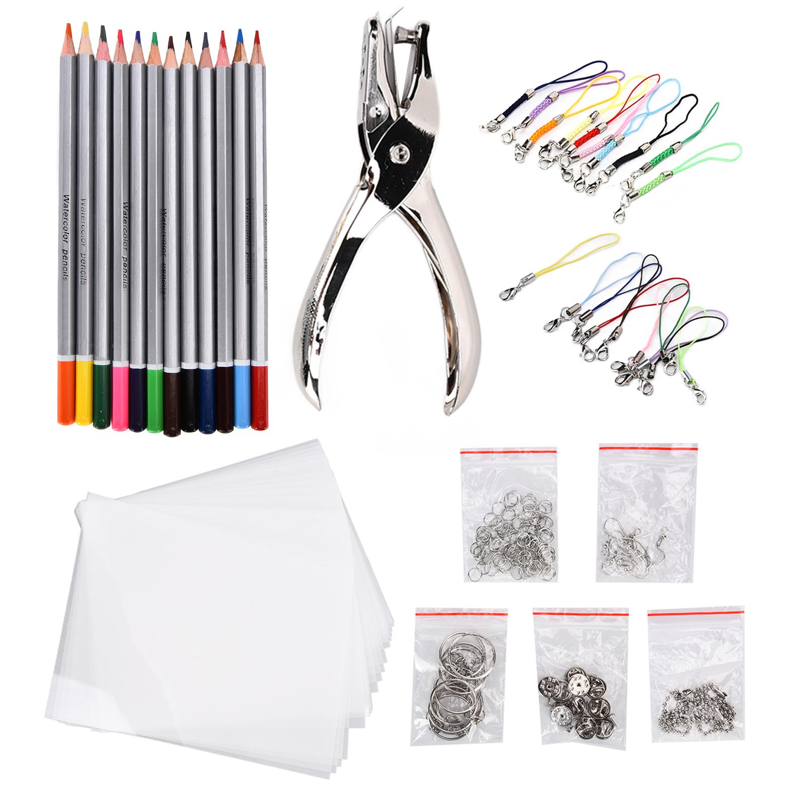 Heat Shrink Sheet Kit DIY Materials Set for Keychains Jewelry Decorations Toys Making for Kids
Heat Shrink Sheet Kit DIY Materials Set for Keychains Jewelry Decorations Toys Making for Kids