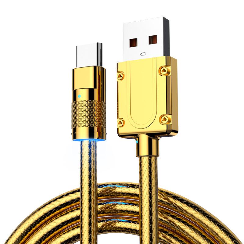 Gold Luxury Metal Data Cable USB Type C Super Fast Charging Cord for Xiaomi Samsung Oppo Vivo Mobile Phone Quick Charge 1m
Gold Luxury Metal Data Cable USB Type C Super Fast Charging Cord for Xiaomi Samsung Oppo Vivo Mobile Phone Quick Charge 1m