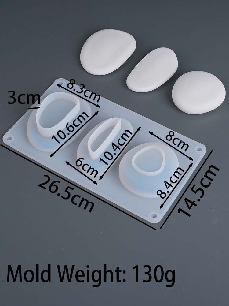 3 Hole Pebble Silicone Candle Mold DIY Stone Shape Aromath Soap Molds Plaster Resin Chocolate Baking Making Home Crafts Decor
3 Hole Pebble Silicone Candle Mold DIY Stone Shape Aromath Soap Molds Plaster Resin Chocolate Baking Making Home Crafts Decor