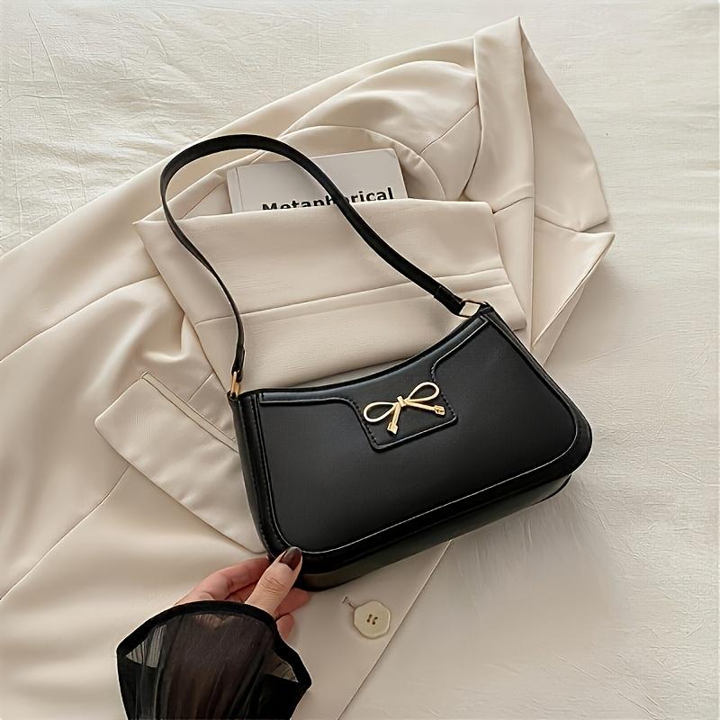 Solid Color Bowknot Shoulder Bag Elegant Small Square Bag Suitable for Women Handbags Zipper Closure Fashion Underarm Bag
Solid Color Bowknot Shoulder Bag Elegant Small Square Bag Suitable for Women Handbags Zipper Closure Fashion Underarm Bag