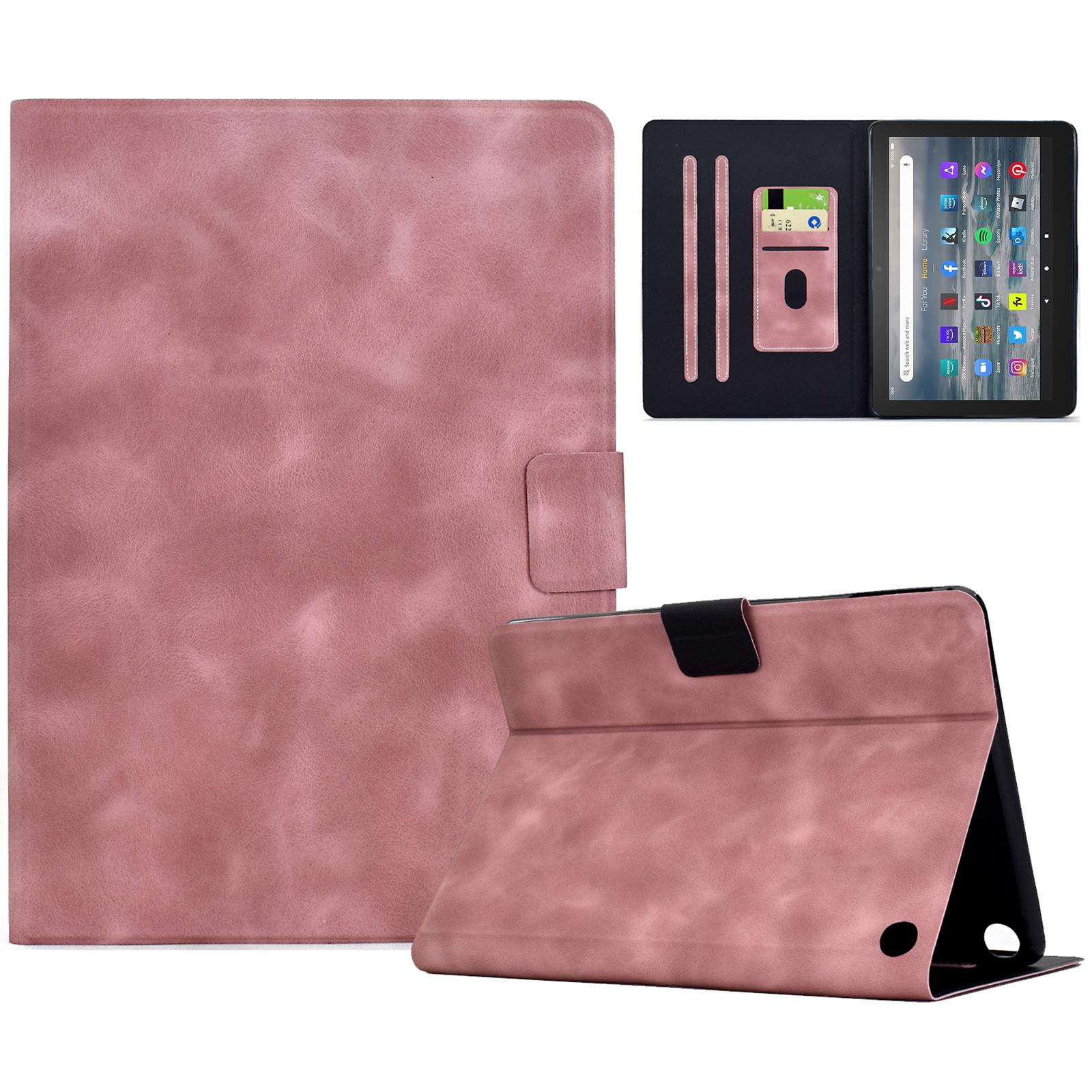 For Amazon Fire 7 (2022) Case PU Leather Tablet Cover with Card Slots Pink
For Amazon Fire 7 (2022) Case PU Leather Tablet Cover with Card Slots Pink