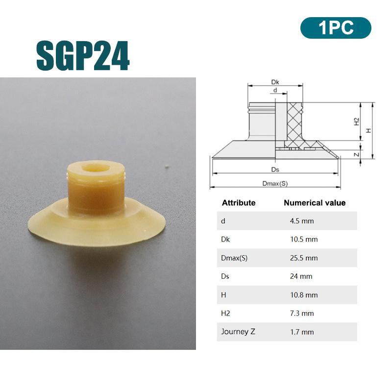 5Pcs Manipulator Bag-Opening Vacuum Sucker Sgp15/20/24/30/40 Pneumatic Components For Industrial Accessories
5Pcs Manipulator Bag-Opening Vacuum Sucker Sgp15/20/24/30/40 Pneumatic Components For Industrial Accessories