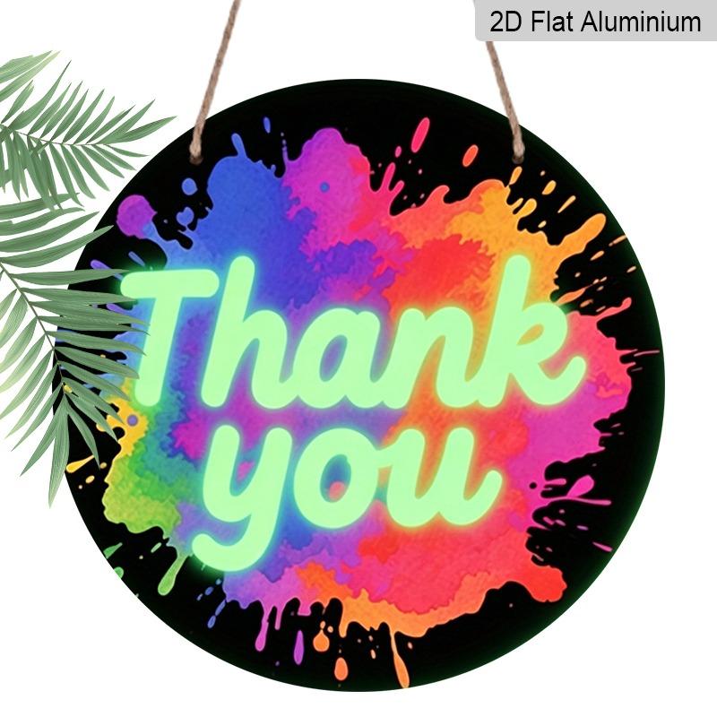 2D Flat Retro Aluminum Wall Stickers in Various Sizes. A Neon Splatter Thank You Sign for Teachers, in A Rainbow Graffiti Style. A Great Home 7.87×7.87inch
2D Flat Retro Aluminum Wall Stickers in Various Sizes. A Neon Splatter Thank You Sign for Teachers, in A Rainbow Graffiti Style. A Great Home 7.87×7.87inch