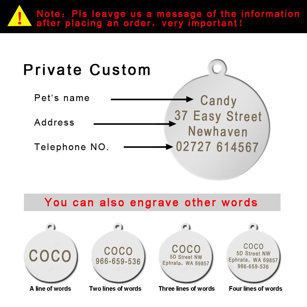 Stainless Steel Personalized Paw Dog ID Tag Dog Accessories Metal Customized Round Pet Dog ID Tags Plate Pet 8 Colors Free Size чёрный
Stainless Steel Personalized Paw Dog ID Tag Dog Accessories Metal Customized Round Pet Dog ID Tags Plate Pet 8 Colors Free Size чёрный