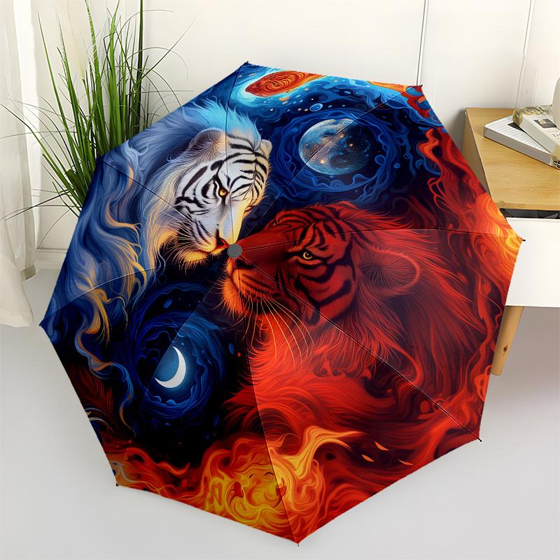 Yin Yang Tiger Moon Circular Wall Art DecorUmbrella, Portable 3-Fold Compact Umbrella for Men & Women Gift
Yin Yang Tiger Moon Circular Wall Art DecorUmbrella, Portable 3-Fold Compact Umbrella for Men & Women Gift