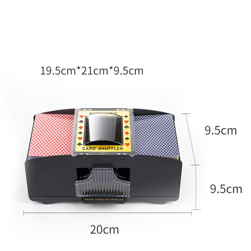 Automatic Card Shuffler 2-Deck Electric Poker Shuffling MachineBattery-Powered Casino Card Mixer for Poker Prevent Cheating
Automatic Card Shuffler 2-Deck Electric Poker Shuffling MachineBattery-Powered Casino Card Mixer for Poker Prevent Cheating