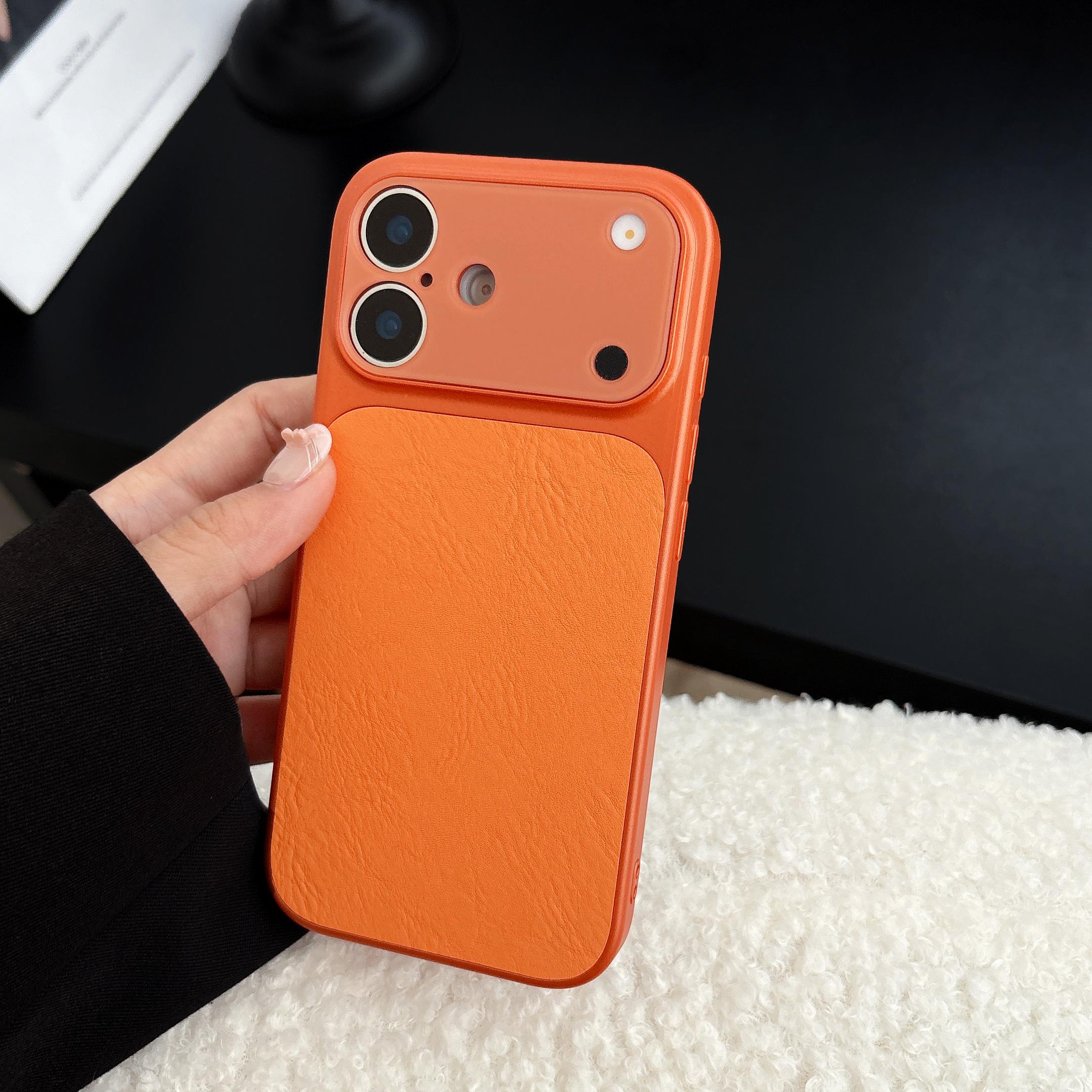 Luxury Leather Ice Crack Phone Case iPhone Air 17 16 15 Plus 14 13 Pro Max Large Window Shockproof Frosted Matte Bumper Cover iPhone 15 Pro Max помаранчевий
Luxury Leather Ice Crack Phone Case iPhone Air 17 16 15 Plus 14 13 Pro Max Large Window Shockproof Frosted Matte Bumper Cover iPhone 15 Pro Max помаранчевий
