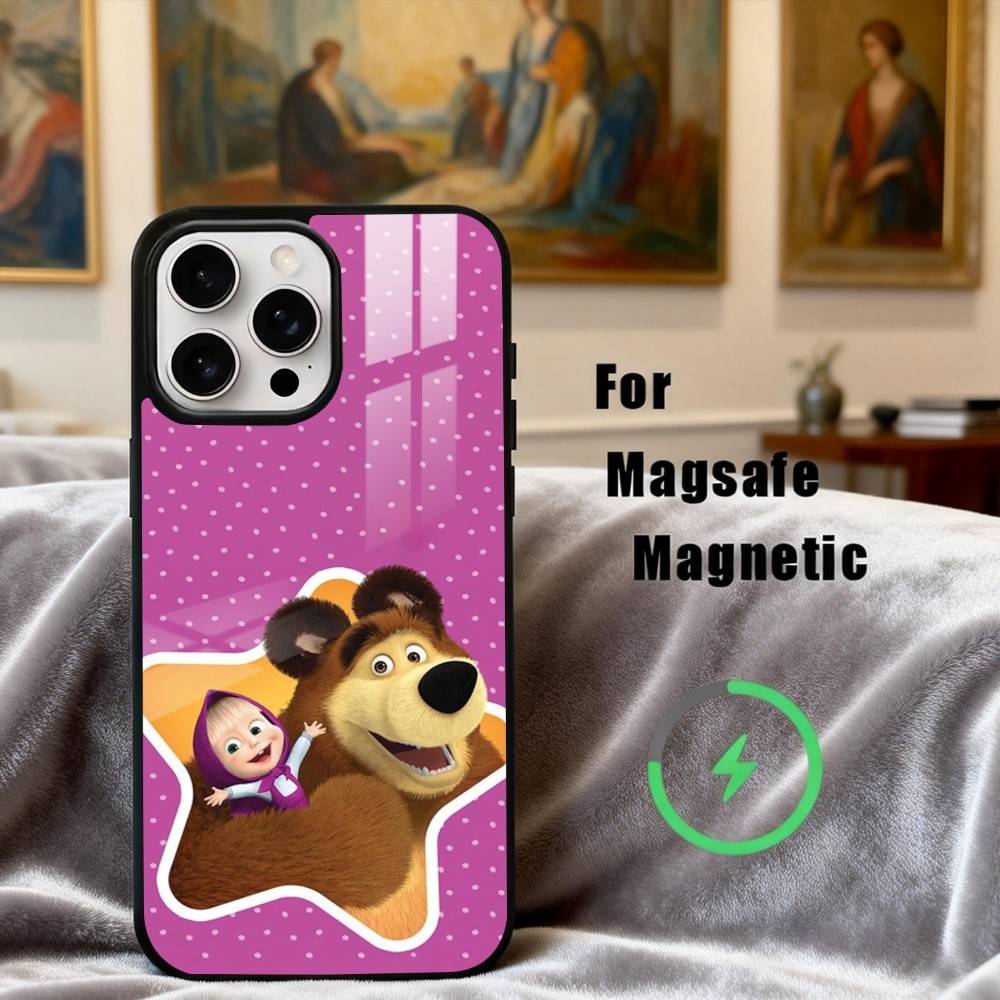 Cute M-Masha and the B-Bears Phone Case For iPhone17,16,15,14,13,12,11 Plus,Pro Max Magnetic For Magsafe Wireless Charging iPhone15Plus
Cute M-Masha and the B-Bears Phone Case For iPhone17,16,15,14,13,12,11 Plus,Pro Max Magnetic For Magsafe Wireless Charging iPhone15Plus
