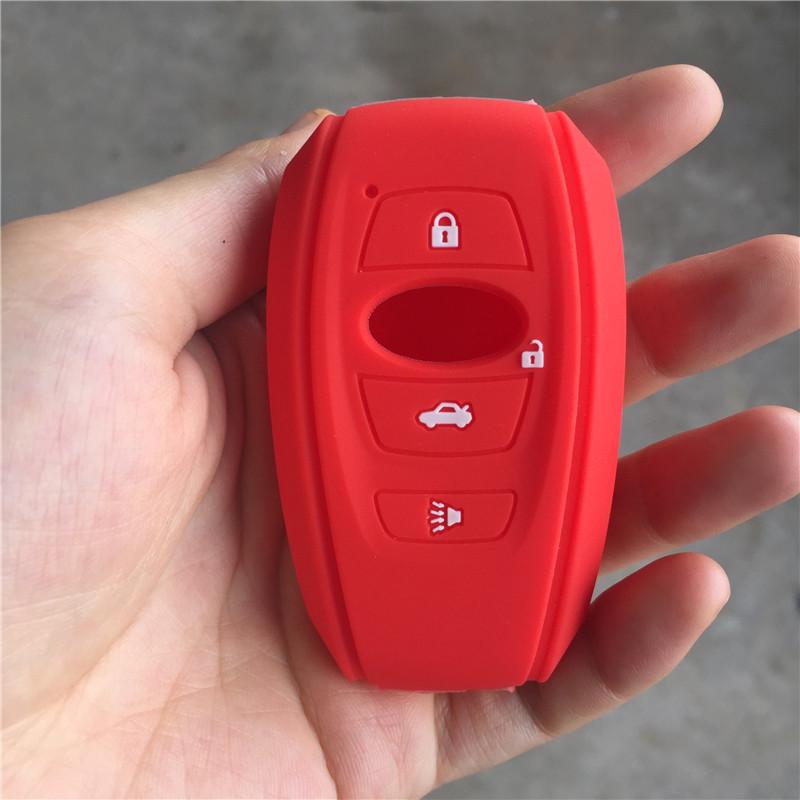 Silicone rubber car key case cover for subaru Legacy impreza forester xv trezia BRZ wrx levorg 3button key case красный
Silicone rubber car key case cover for subaru Legacy impreza forester xv trezia BRZ wrx levorg 3button key case красный