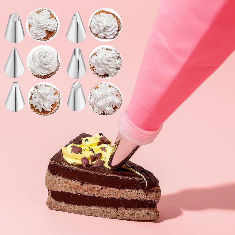 7Pcs/Set Icing Piping Nozzle Puff Cream Injector with Pastry Bag Christmas Cake Decorating Tools (No FDA Certificate) Pink
7Pcs/Set Icing Piping Nozzle Puff Cream Injector with Pastry Bag Christmas Cake Decorating Tools (No FDA Certificate) Pink