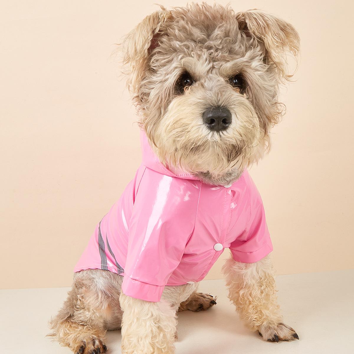 Dog raincoat PU with reflective strip hooded outdoor teddy bear pet xl (recommended weight is about 4.5-6.5kg )
Dog raincoat PU with reflective strip hooded outdoor teddy bear pet xl (recommended weight is about 4.5-6.5kg )
