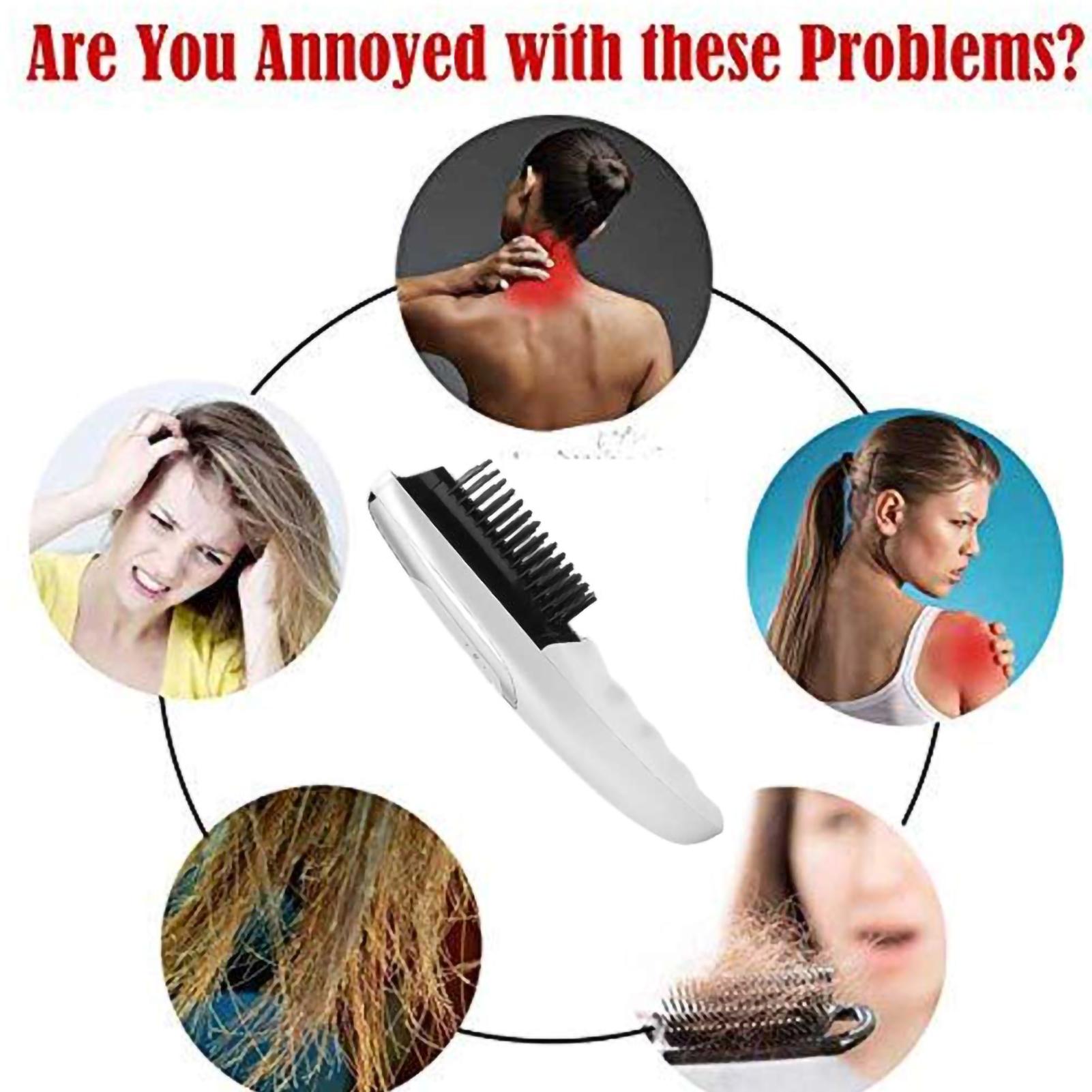 Electric Head Scalp Massage Comb Red Light Therapy Hair Growth Vibration MassagerHair Growth Comb
Electric Head Scalp Massage Comb Red Light Therapy Hair Growth Vibration MassagerHair Growth Comb