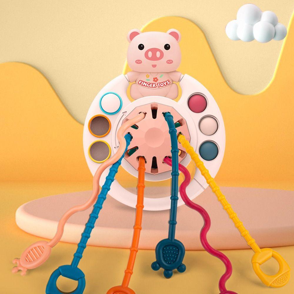 String Sensory Toys 3 In 1 Develop Teething toy Silicone Montessori Pull String Toddler/Baby рожевий
String Sensory Toys 3 In 1 Develop Teething toy Silicone Montessori Pull String Toddler/Baby рожевий