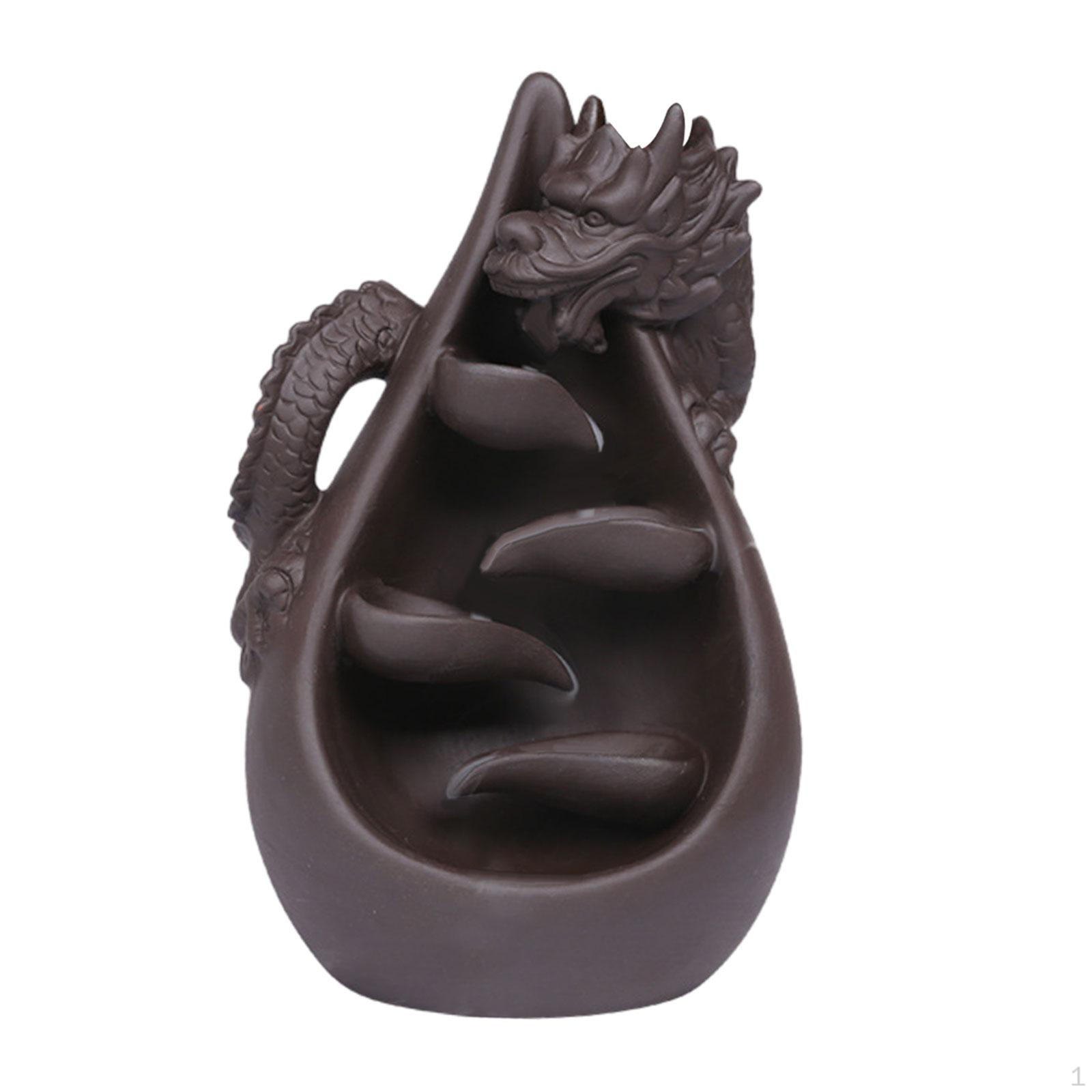 Dragon Backflow Incense Burner Sculpture Traditional Aroma Ornament Decorative Figurine for Indoor
Dragon Backflow Incense Burner Sculpture Traditional Aroma Ornament Decorative Figurine for Indoor
