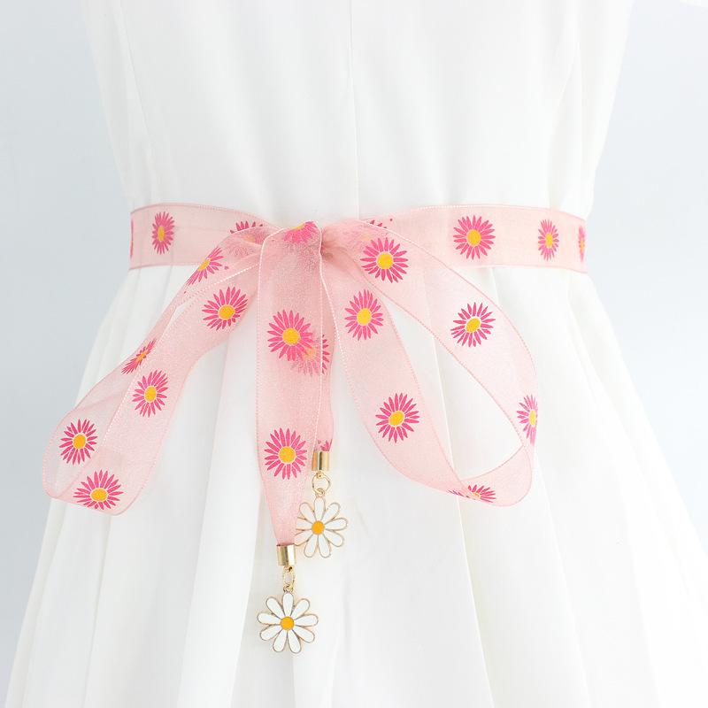 Small Daisy Print Thin Knotted Waist Rope Women S Waist Chain Dress Decorative Bow Mesh Belt чорний
Small Daisy Print Thin Knotted Waist Rope Women S Waist Chain Dress Decorative Bow Mesh Belt чорний