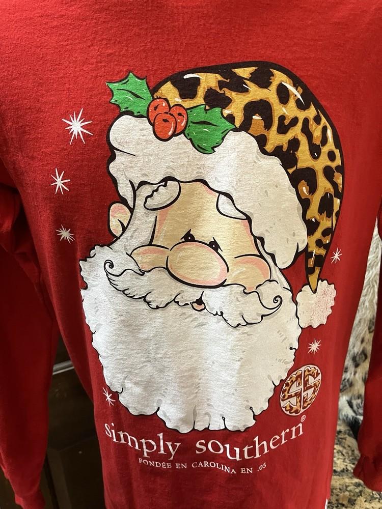 Simply Southern Red Christmas T-Shirt Size Sm Leopard Santa Hat Unisex T-Shirt XXXL
Simply Southern Red Christmas T-Shirt Size Sm Leopard Santa Hat Unisex T-Shirt XXXL