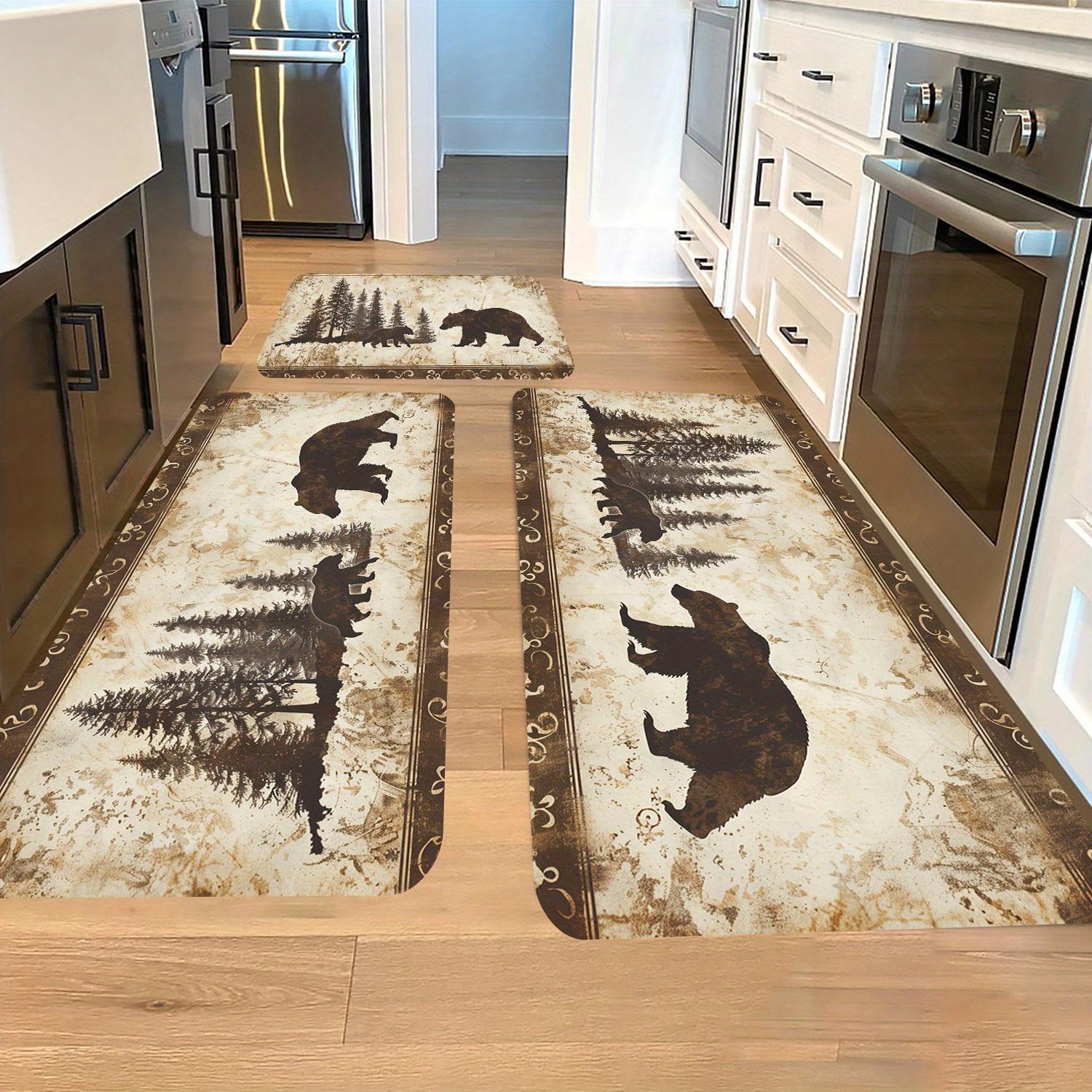 VIKAMA Vintage Forest Bear Living Room Rug American Country Style Non-Slip Wear-Resistant Home Bedroom Study Area Rug 40cm x 60cm
VIKAMA Vintage Forest Bear Living Room Rug American Country Style Non-Slip Wear-Resistant Home Bedroom Study Area Rug 40cm x 60cm
