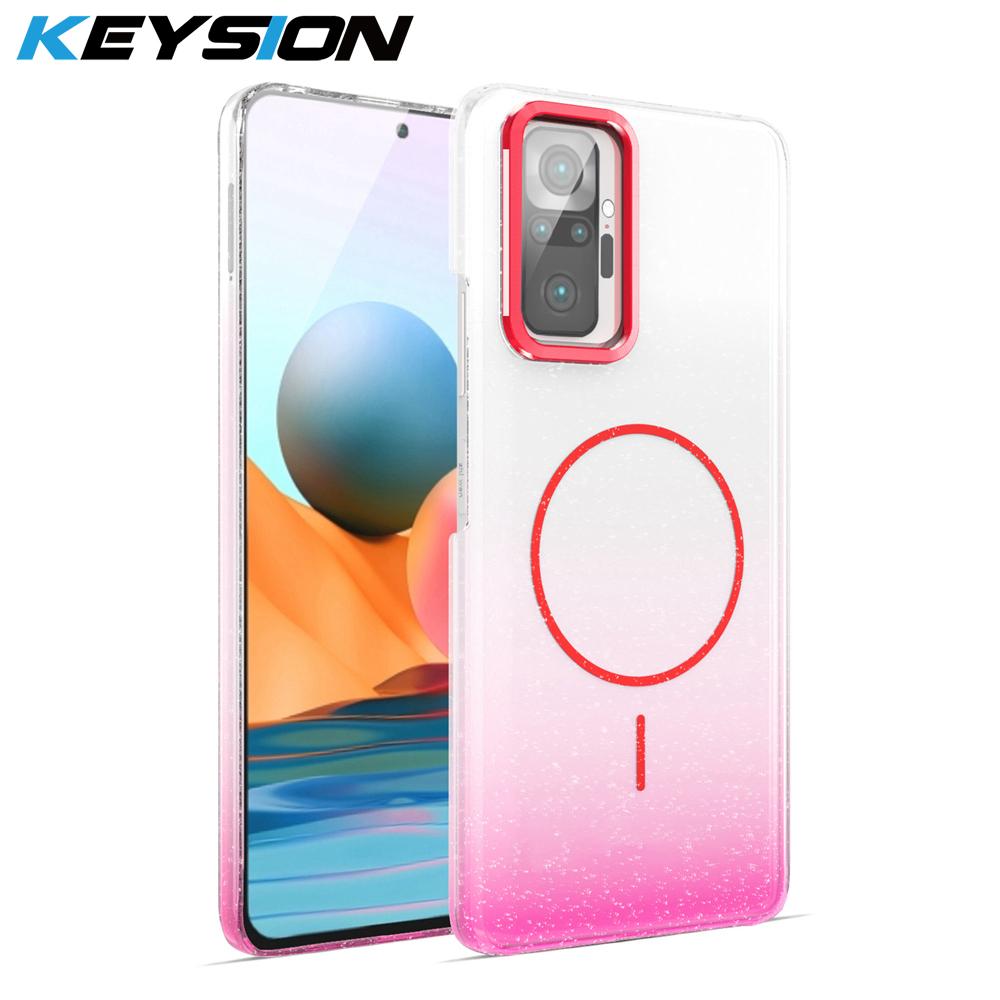 KEYSION Luxury Gradient Glitter Magnetic Phone Case for Redmi Note 10 Pro 4G 10 4G 10S Hard PC Shockproof Cover for POCO M5S for Redmi Note 10 красный
KEYSION Luxury Gradient Glitter Magnetic Phone Case for Redmi Note 10 Pro 4G 10 4G 10S Hard PC Shockproof Cover for POCO M5S for Redmi Note 10 красный