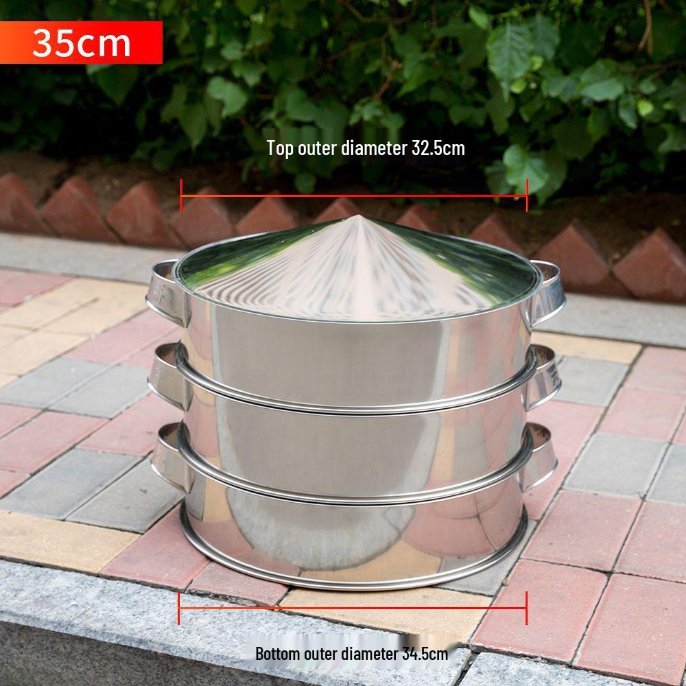 Large Stainless Steel Steamer Rack for Buns, Household and Commercial Use 2 Trays + Cage Cover
Large Stainless Steel Steamer Rack for Buns, Household and Commercial Use 2 Trays + Cage Cover