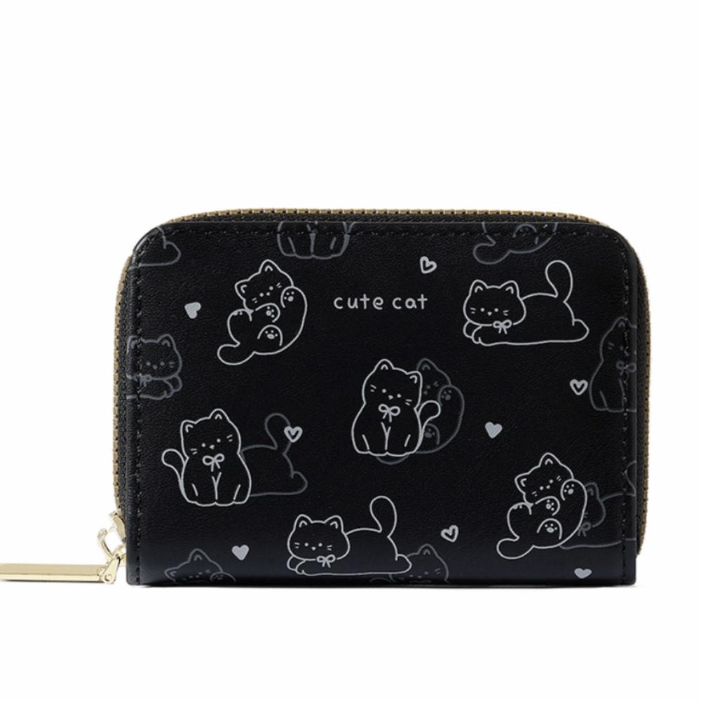 New Cute Cat Coin Purse Large Capacity PU Cash Coin Bag Lightweight Zipper Closure ID Card Holder Travel Use чёрный
New Cute Cat Coin Purse Large Capacity PU Cash Coin Bag Lightweight Zipper Closure ID Card Holder Travel Use чёрный