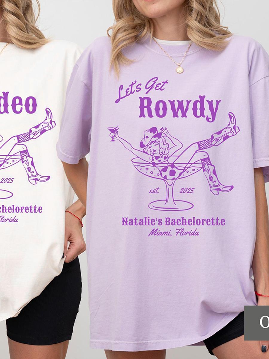 Last Retro Western Bachelorette Party Shirt Lets Get Rowdy Tshirt Funny Comfort Shirts Cotton Y2K Top Daily Trendy Streetwear 4XL
Last Retro Western Bachelorette Party Shirt Lets Get Rowdy Tshirt Funny Comfort Shirts Cotton Y2K Top Daily Trendy Streetwear 4XL