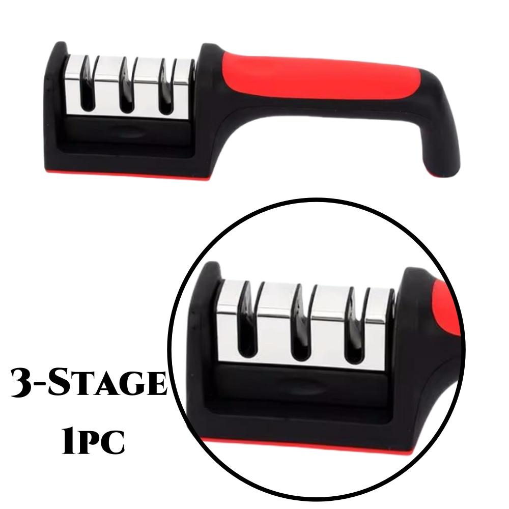 Легкая точилка для ножей 4/3-ступенчатая профессиональная кухонная точильная точильная кромка вольфрамовый алмаз керамический инструмент для точилки простой в использовании Universal