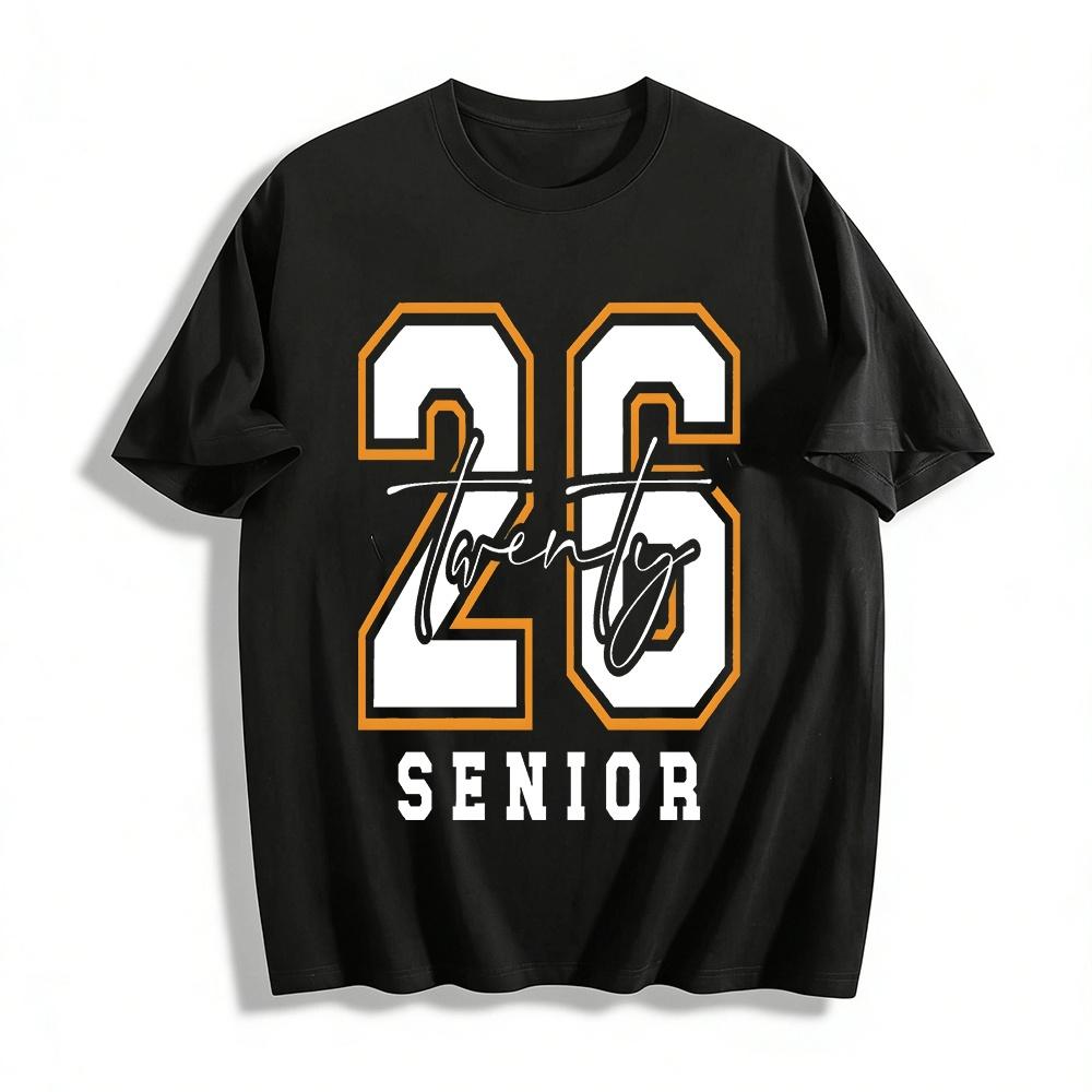 Senior 2026 Graduation Printed Casual Short Sleeve Tee For Teens Pure cotton T-shirt 6XL
Senior 2026 Graduation Printed Casual Short Sleeve Tee For Teens Pure cotton T-shirt 6XL