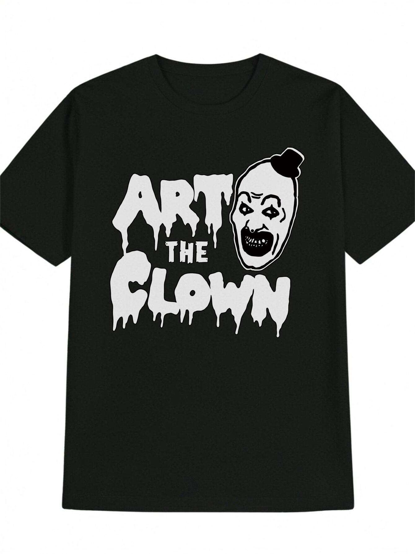 Casual Crew Neck T-shirt with Art the Clown Cartoon Print - Black XXXXL
Casual Crew Neck T-shirt with Art the Clown Cartoon Print - Black XXXXL