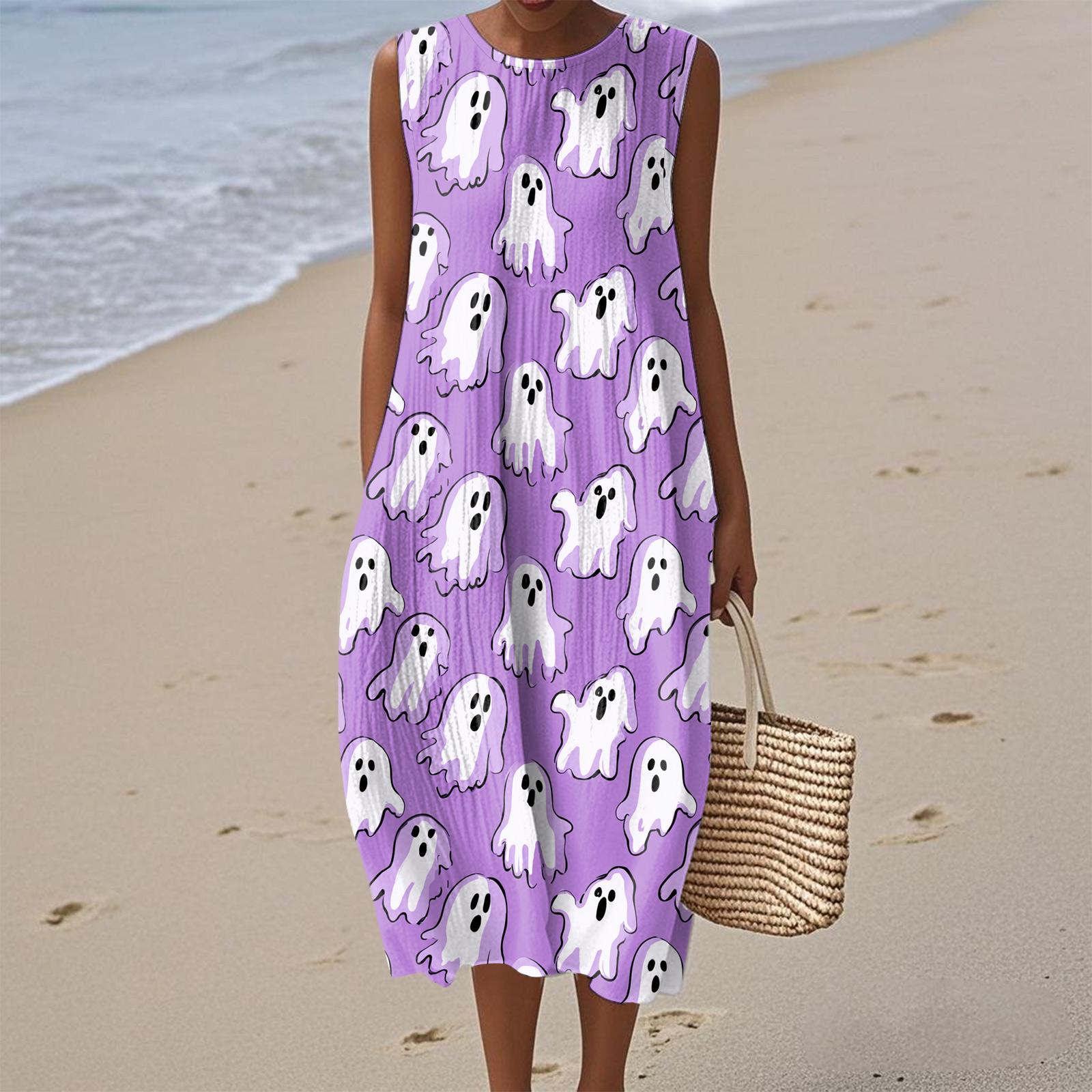 Женское модное повседневное платье без рукавов с круглым вырезом в стиле ретро в стиле бохо с элегантным темпераментом XL фиолетовый
Женское модное повседневное платье без рукавов с круглым вырезом в стиле ретро в стиле бохо с элегантным темпераментом XL фиолетовый