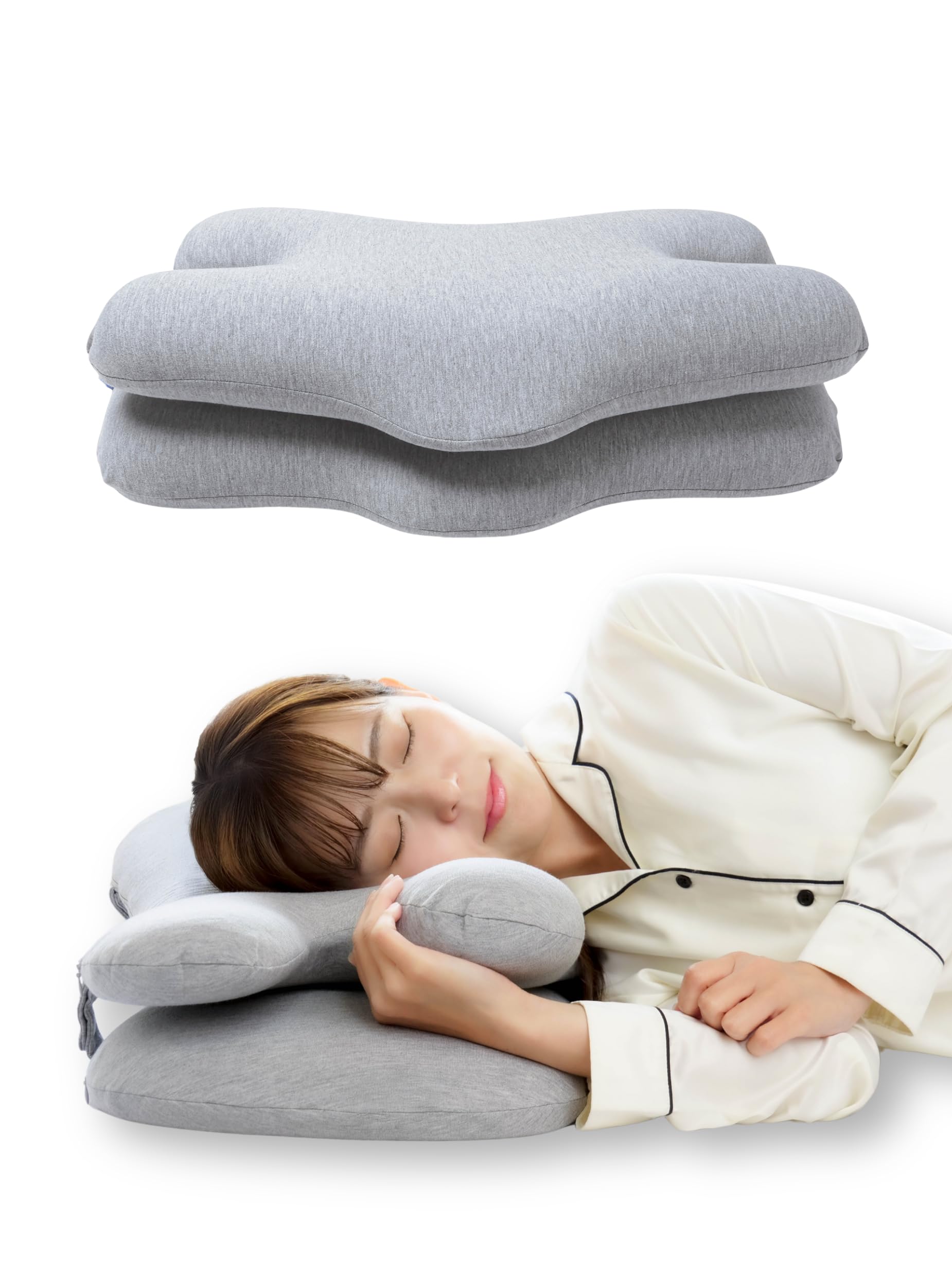 eairpo sleep Double Pillow, 2-Level Adjustable Height, Low or High, Thin Memory Foam Pillow, Ideal for Side Sleepers, Relieves Stiff Shoulders,
eairpo sleep Double Pillow, 2-Level Adjustable Height, Low or High, Thin Memory Foam Pillow, Ideal for Side Sleepers, Relieves Stiff Shoulders,