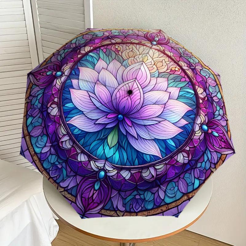 1pc Lotus Mandala Artwork Umbrella with Plastic Handle,Suitable for All Seasons Home Travel Outdoor UmbrellaDD1054
1pc Lotus Mandala Artwork Umbrella with Plastic Handle,Suitable for All Seasons Home Travel Outdoor UmbrellaDD1054
