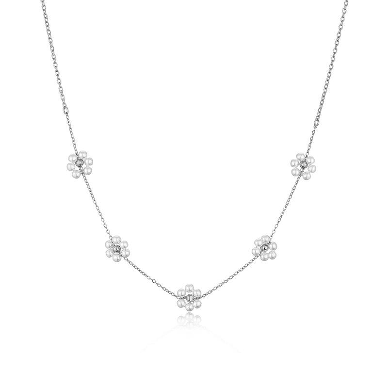 18K Gold Plated Beads Women s Neck Chain K-pop Pearl Choker Necklace Gold Color Flower Chocker Zircon 40cm
18K Gold Plated Beads Women s Neck Chain K-pop Pearl Choker Necklace Gold Color Flower Chocker Zircon 40cm