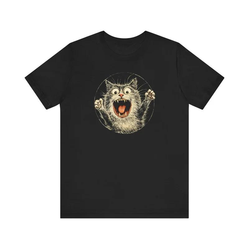 Funny Cat T Shirt Cute Warrior Cat with Sword Graphic Short Sleeve Casual Top for Women Unisex Korean Minimalist Street Style S
Funny Cat T Shirt Cute Warrior Cat with Sword Graphic Short Sleeve Casual Top for Women Unisex Korean Minimalist Street Style S