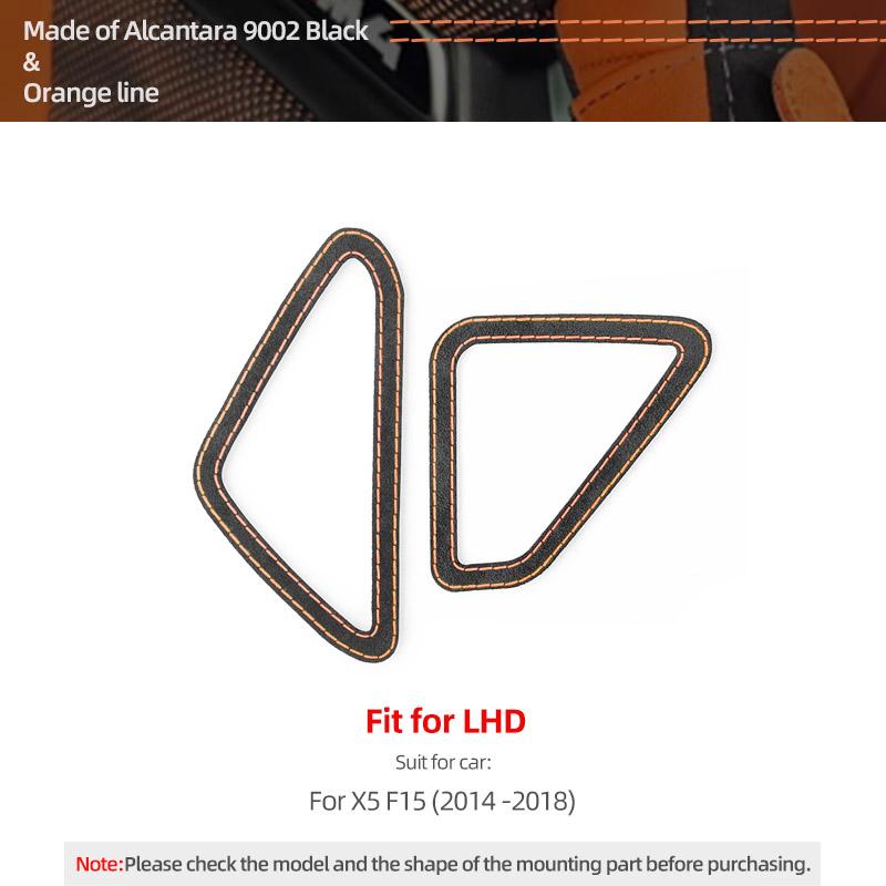 Made of Alcantara For BMW X5 F15 Car Interior Dashboard Side Air Vent Outlet Panel Trim Performance Sticker Tuning Accessories помаранчевий
Made of Alcantara For BMW X5 F15 Car Interior Dashboard Side Air Vent Outlet Panel Trim Performance Sticker Tuning Accessories помаранчевий