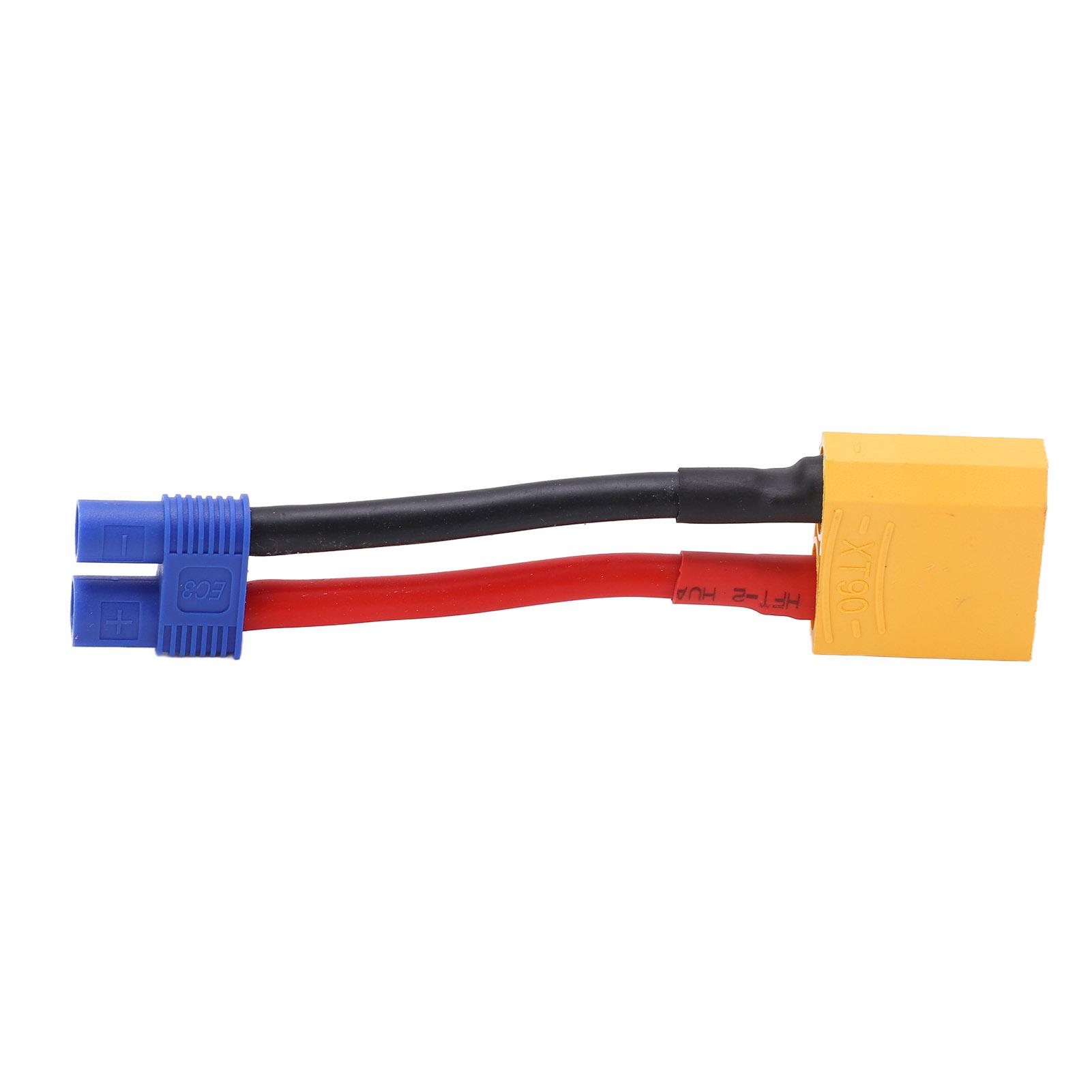 XT90 Female to EC3 Male Cable Reusable Connector Ends Safe Shell 12AWG 94mm3.7in Length XT90 Male
XT90 Female to EC3 Male Cable Reusable Connector Ends Safe Shell 12AWG 94mm3.7in Length XT90 Male