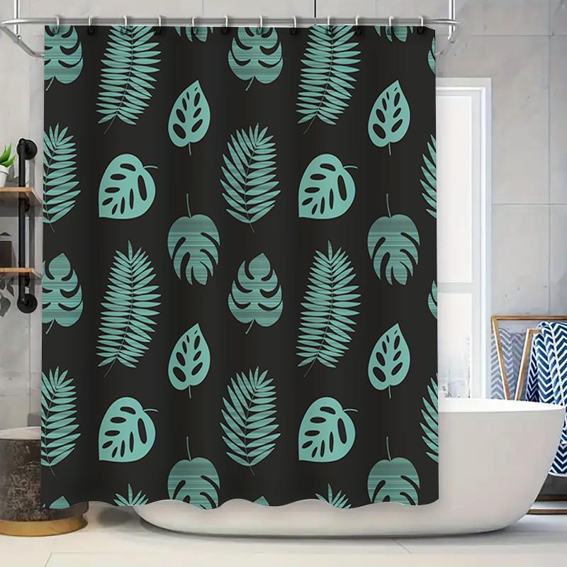 Blue Green Leaf Shower Curtain Waterproof Bath Decoration For Modern Bathroom Decor Dark Green Black Background Print 72X84 In ( W60H190(CM)-1 Pcs
Blue Green Leaf Shower Curtain Waterproof Bath Decoration For Modern Bathroom Decor Dark Green Black Background Print 72X84 In ( W60H190(CM)-1 Pcs