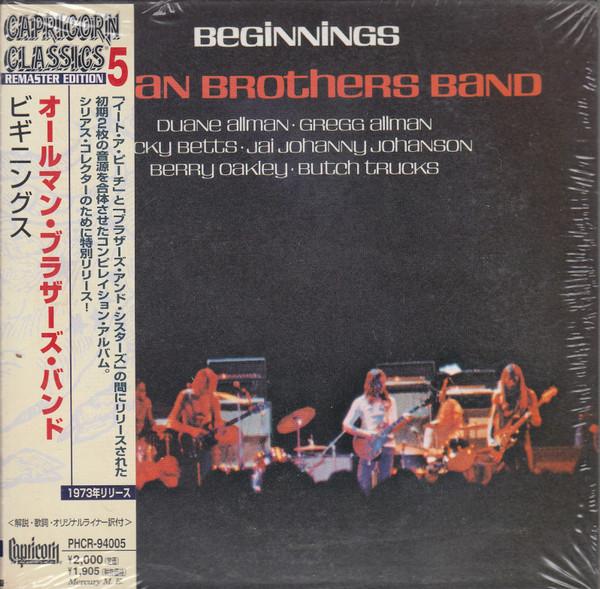 CD ALLMAN BROTHERS BAND - Beginnings PHCR94005 Capricorn Recor 1998 Japan Rock Used
CD ALLMAN BROTHERS BAND - Beginnings PHCR94005 Capricorn Recor 1998 Japan Rock Used